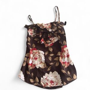 Floral Ruffle Camisole Top